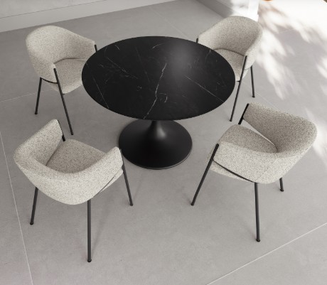 Tavolo rotondo SLIDE - La ceramica al centro dello stile. - Tavoli di design RIVET CASA