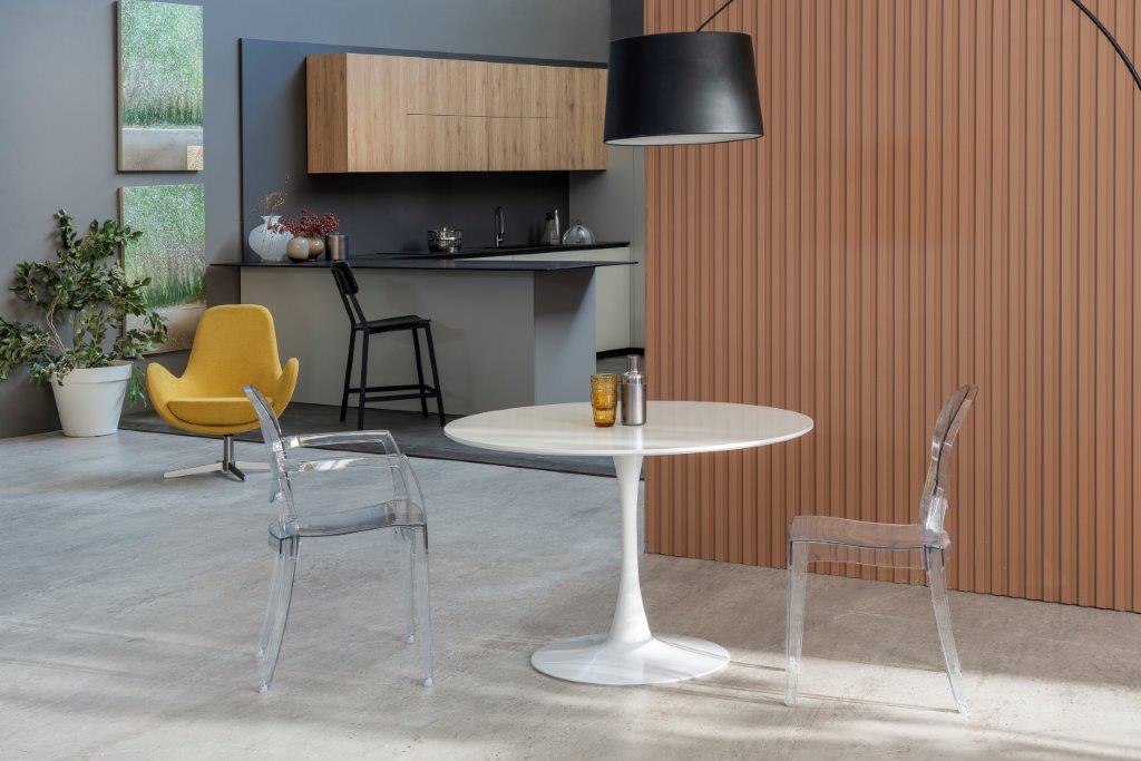 Tavolo fisso OSLO – Rotondo, Solido, di Carattere	 - Tavoli di design RIVET CASA
