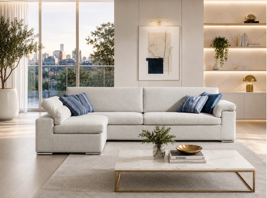 Divano MORGANTE -  Essenziale. Raffinato. Unico. - Divani e Poltrone di design RIVET CASA