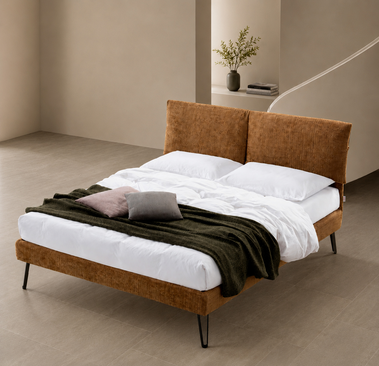 Letto GRAZIA - Il letto che fa la differenza. - Letti imbottiti di design RIVET CASA